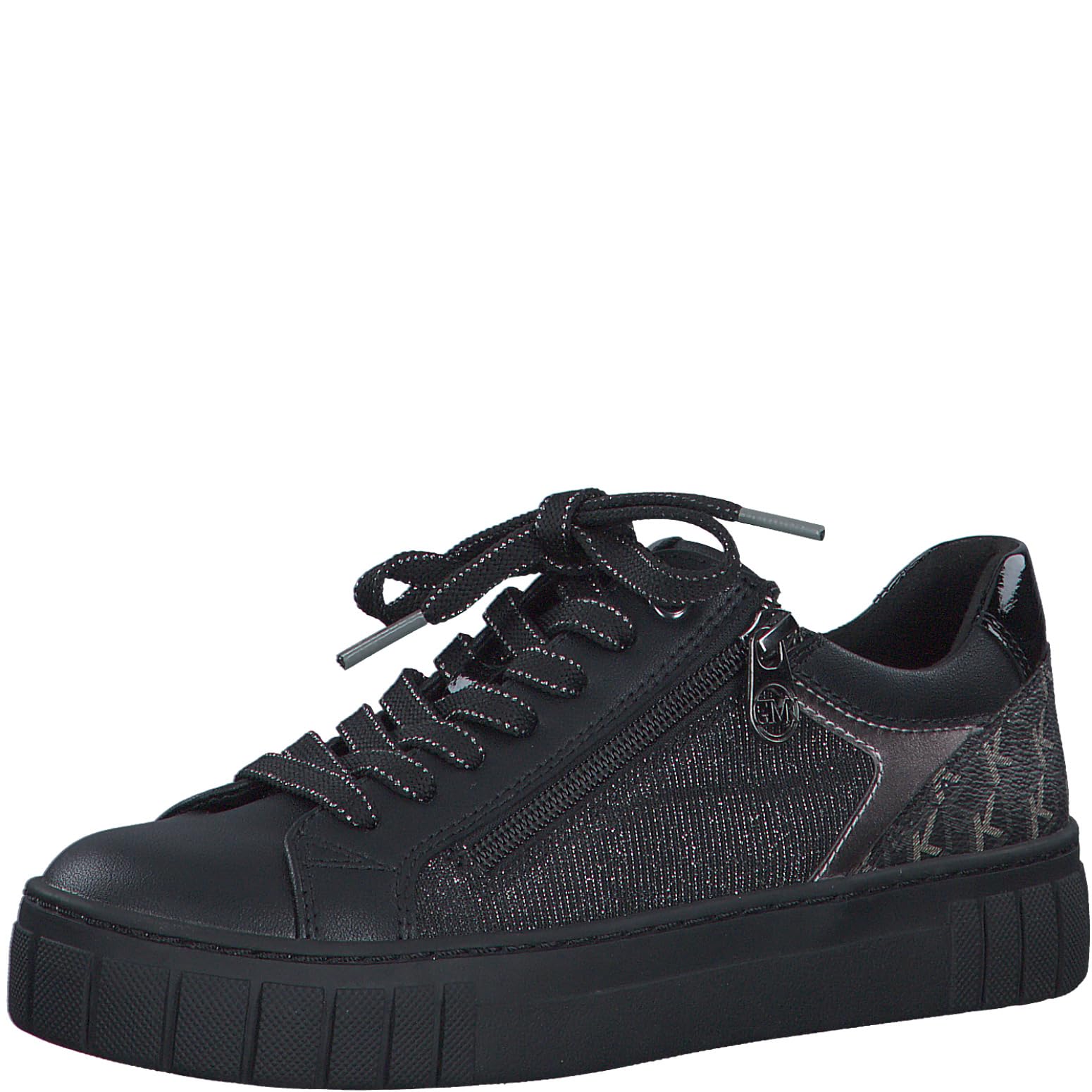 MARCO TOZZI Women's 2-83700-41 Sneaker, Black Comb, 6.5