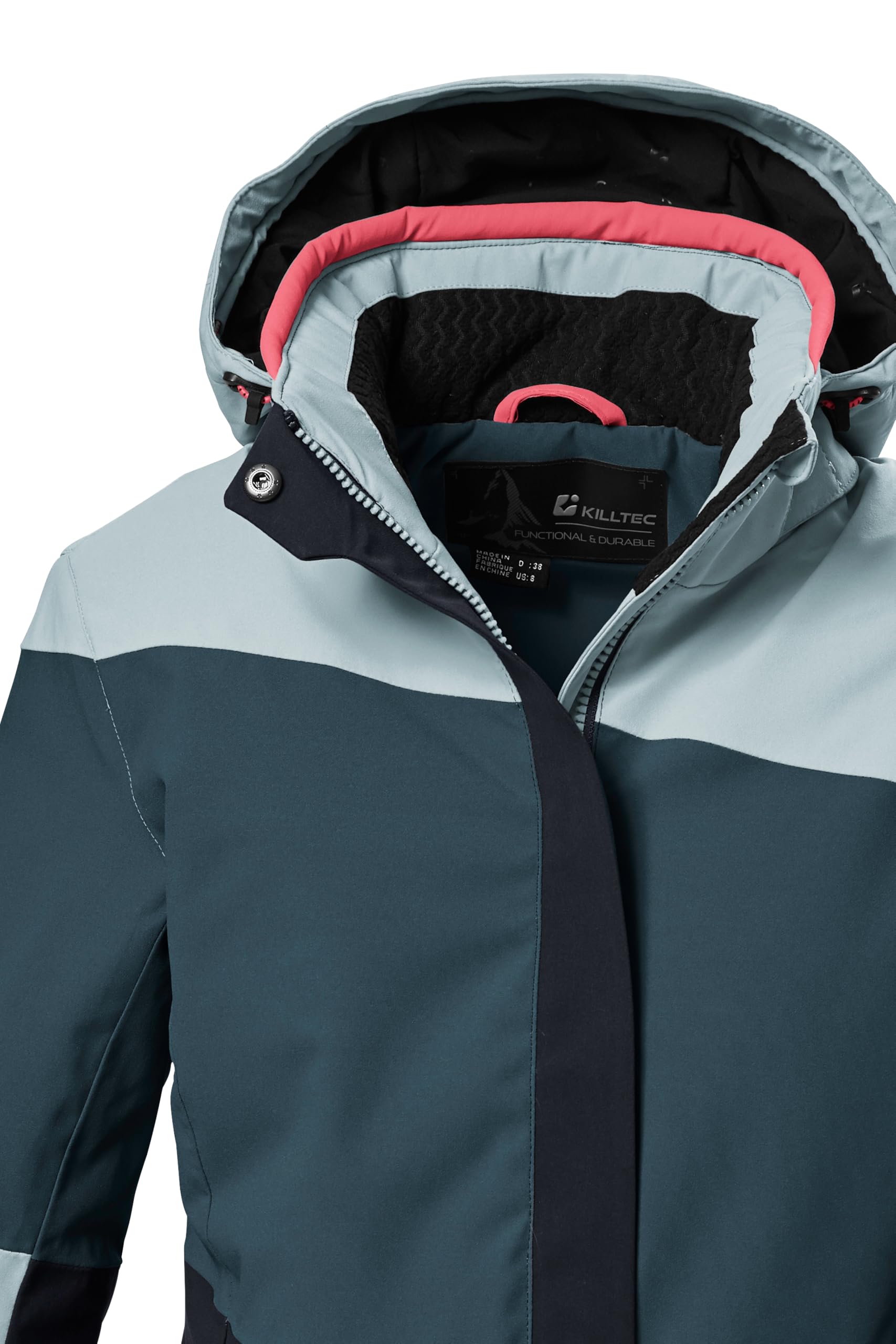 Killtec Ksw 67 Wmn Ski Jckt Veste de ski avec capuche amovible et jupe pare-neige Femme