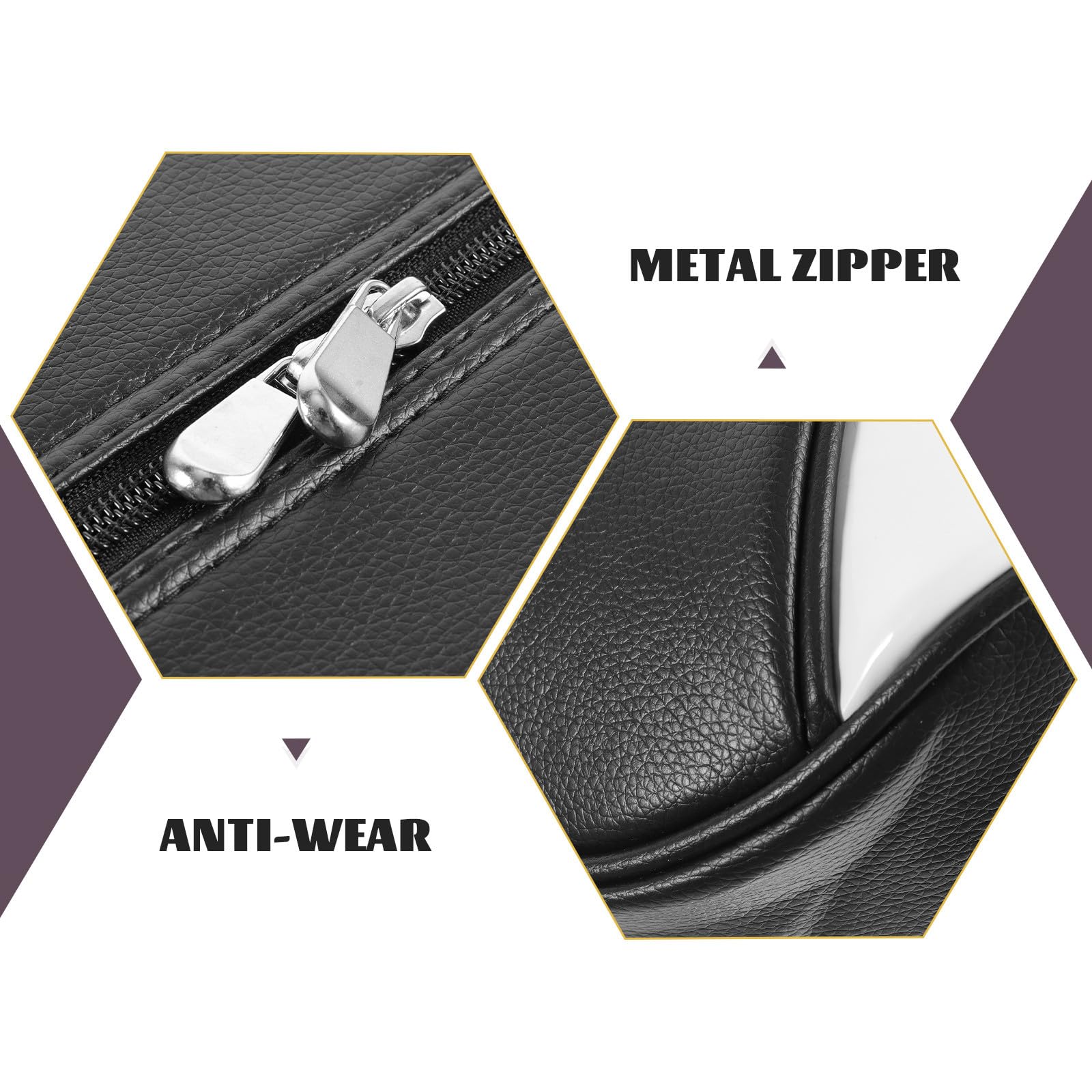 Golfschuhtasche aus PU mit Reißverschluss Kompakte Organizer Tasche für Outdoor und Reisen Herren