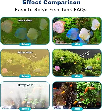 Aquarium Ozone Generator 50mg/h Adjustable, Ozone Machine Fish Tank Water Treatment, Suitable for 100l ~ 500l Freshwater Saltwater, Can work with Aquarium Filter, Air pump and Skimmer, ET-50(50mg/h)