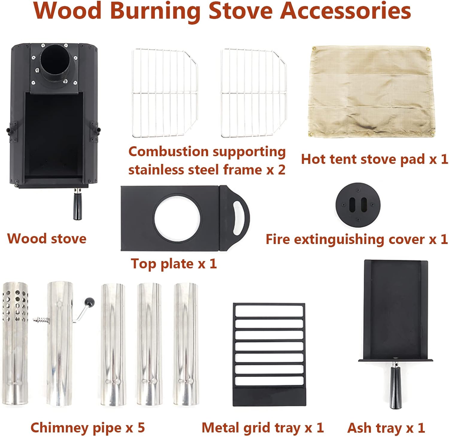 Buy Kweetle Portable Tent Stove Large Camping Wood Stove for Outdoor