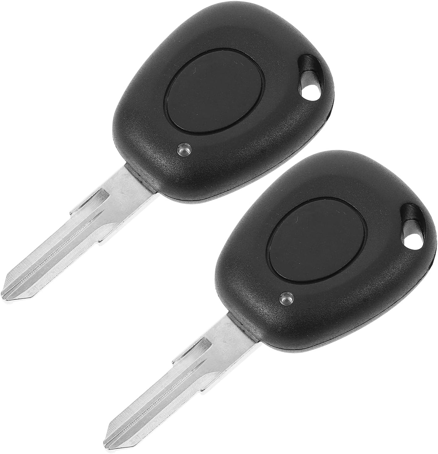 Zerodeko 2pcs Car Key Fob Shell Single Button Replacement Cover Key Case Protective Holder Compatible with Renault Original Remote