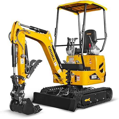 Mini Compact Excavator Kubota D722 13.7HP Engine, 65.7” Max. Digging Depth, 2700 LBS Operating Weight, MEC12