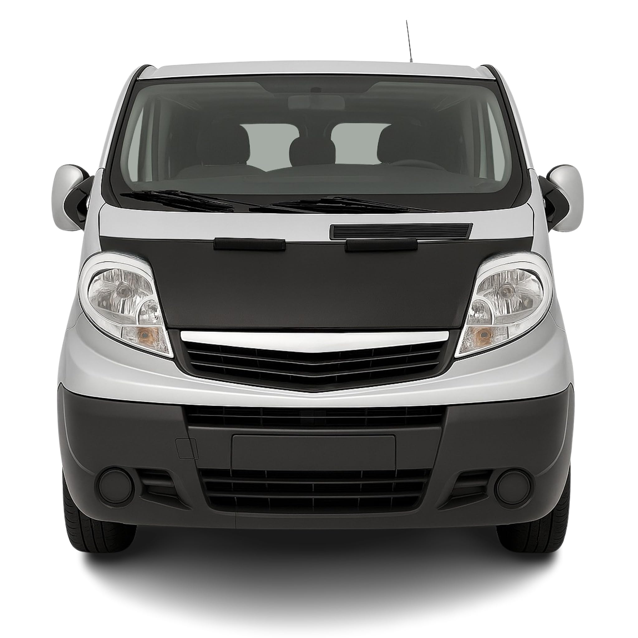 Protège Capot compatible avec Opel Vivaro Renault Trafic 2001 à 2014, Bra de Capot Protection, Noir
