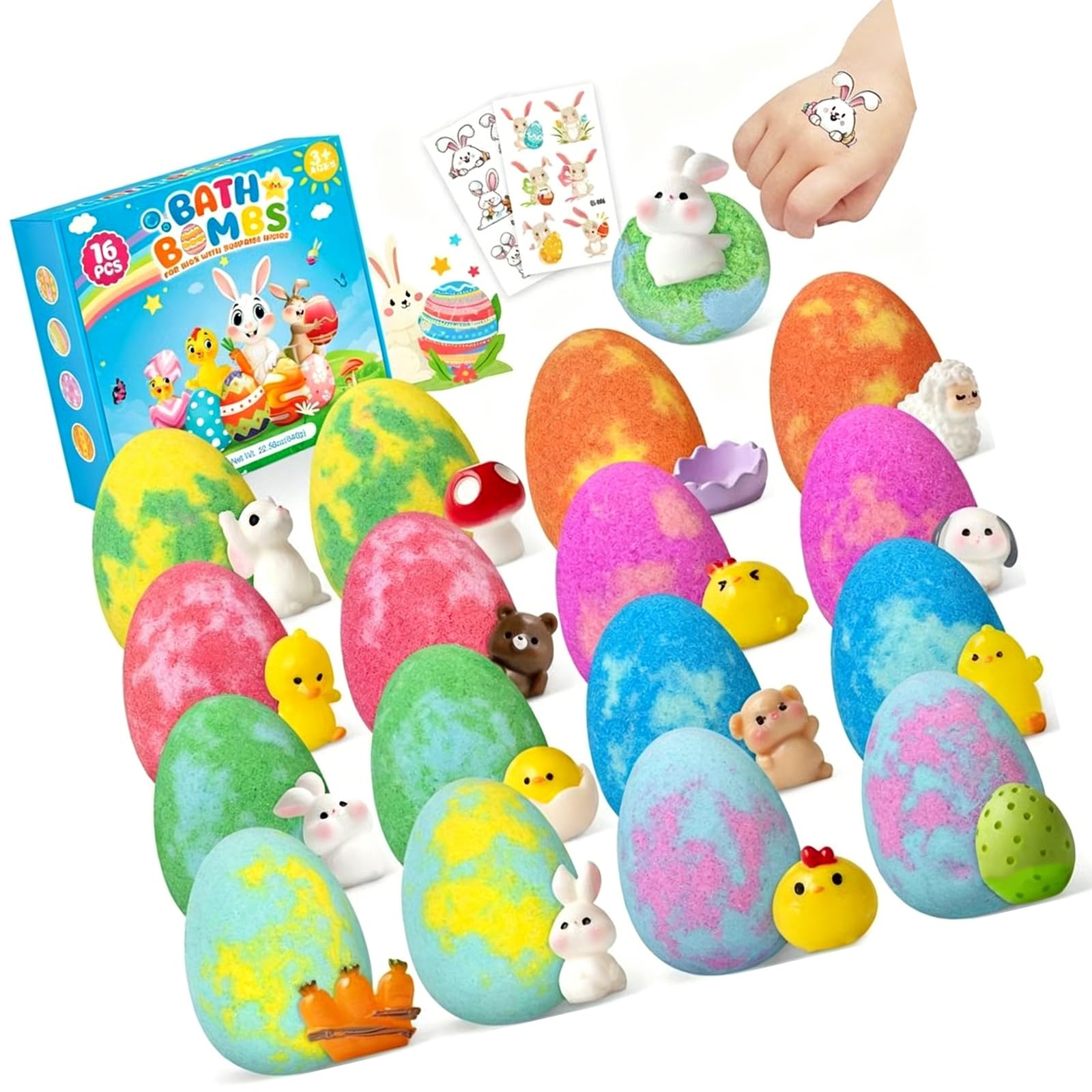 Kalttoy Interactive Bath Bubble Bombs with Concealed Fun Surprise Encourage Kids to Love Bathing Safe Wash Bubble Soak Dolls for Kids