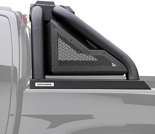 Miniatura 2 de Go Rhino Barra deportiva 2.0 con montaje de luz retráctil accionado por potencia | Acero suave, negro texturizado | 918600T | Compatible con Ram