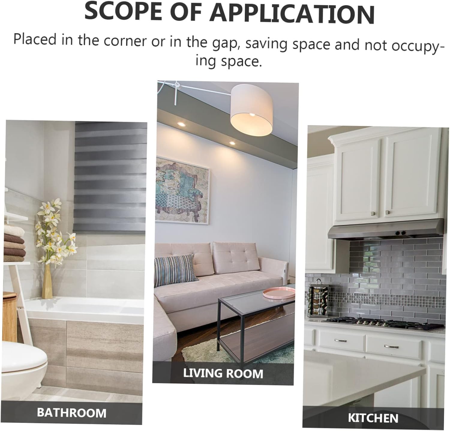 1Pc Multi Plastic Corner Storage Shelf Stylish Bathroom Kitchen Organizer Breathable Design for Dry Items Compact Material for Living Room Bathroom