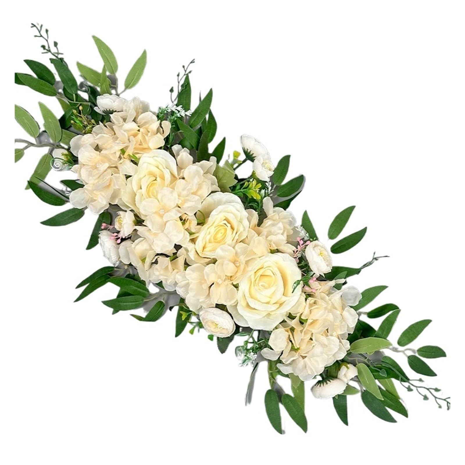 Casetlong 1PC Artificial Flowers For Wedding Decoration Flower Arrangement Table Centerpiece Background Marriage Backdrop(A-1PC)