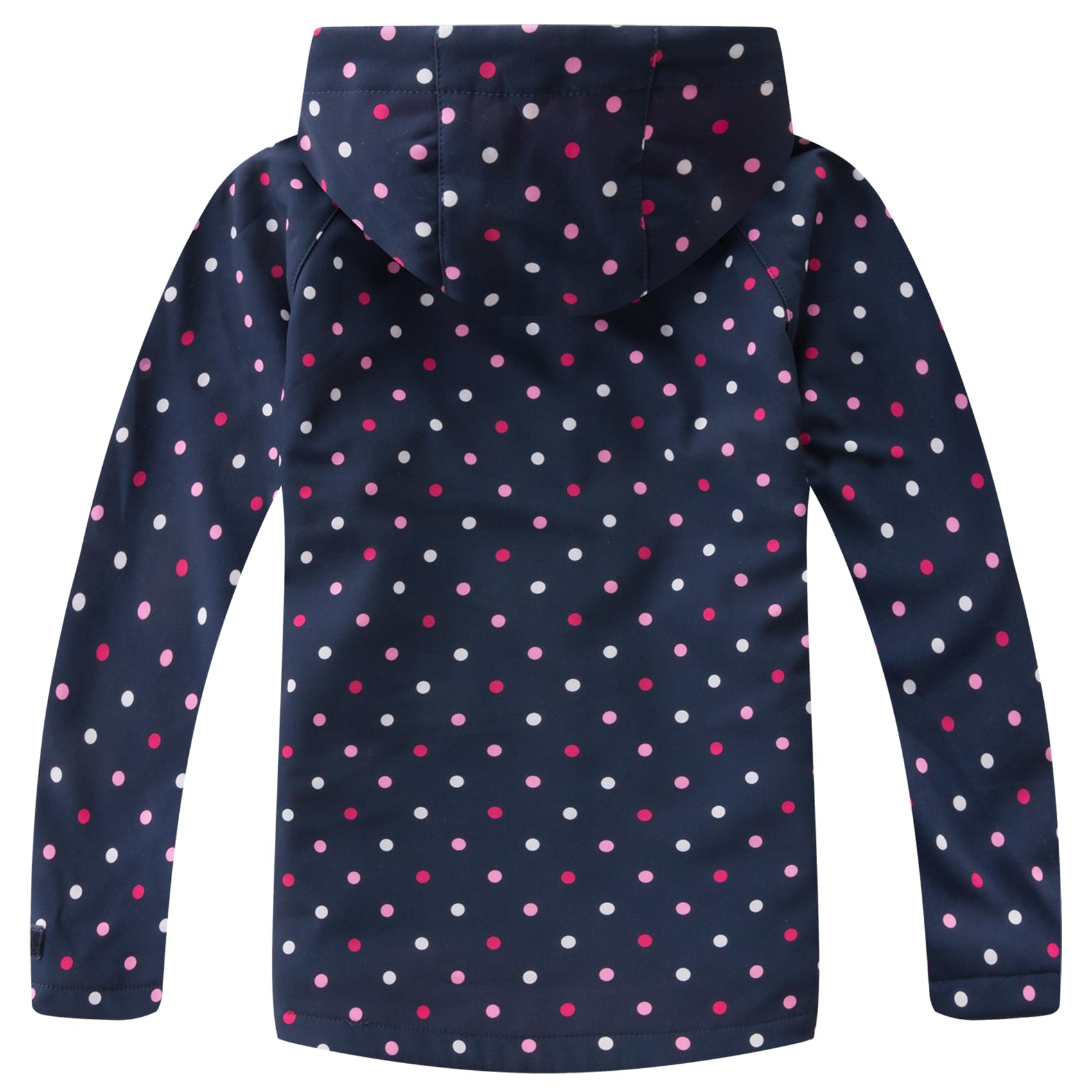Coupe-vent pour garçons et filles, veste de pluie avec capuche doublée en polaire, manteaux de pluie pour enfants de 4 à 13 ans