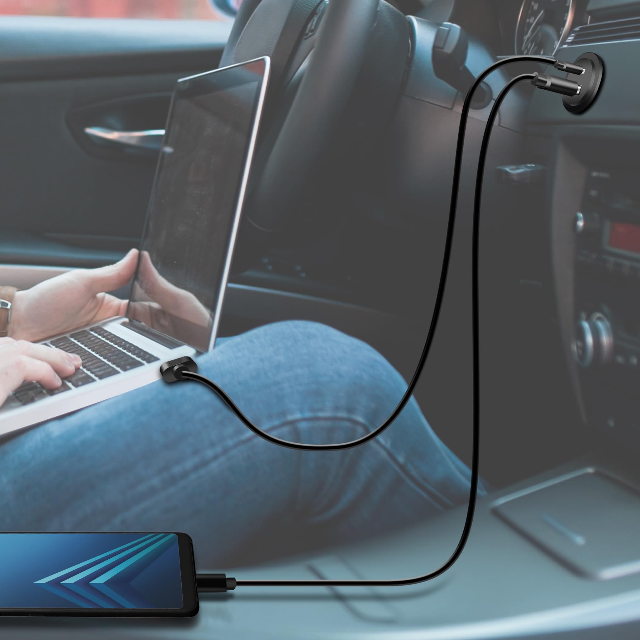 LogiLink PA0330 - adapter do ładowania samochodowego/ciężarowego z 1 x USB-A i 1 x USB-C, 60 W, PD (Power Delivery) i QC 3.0 (Quick Charge)