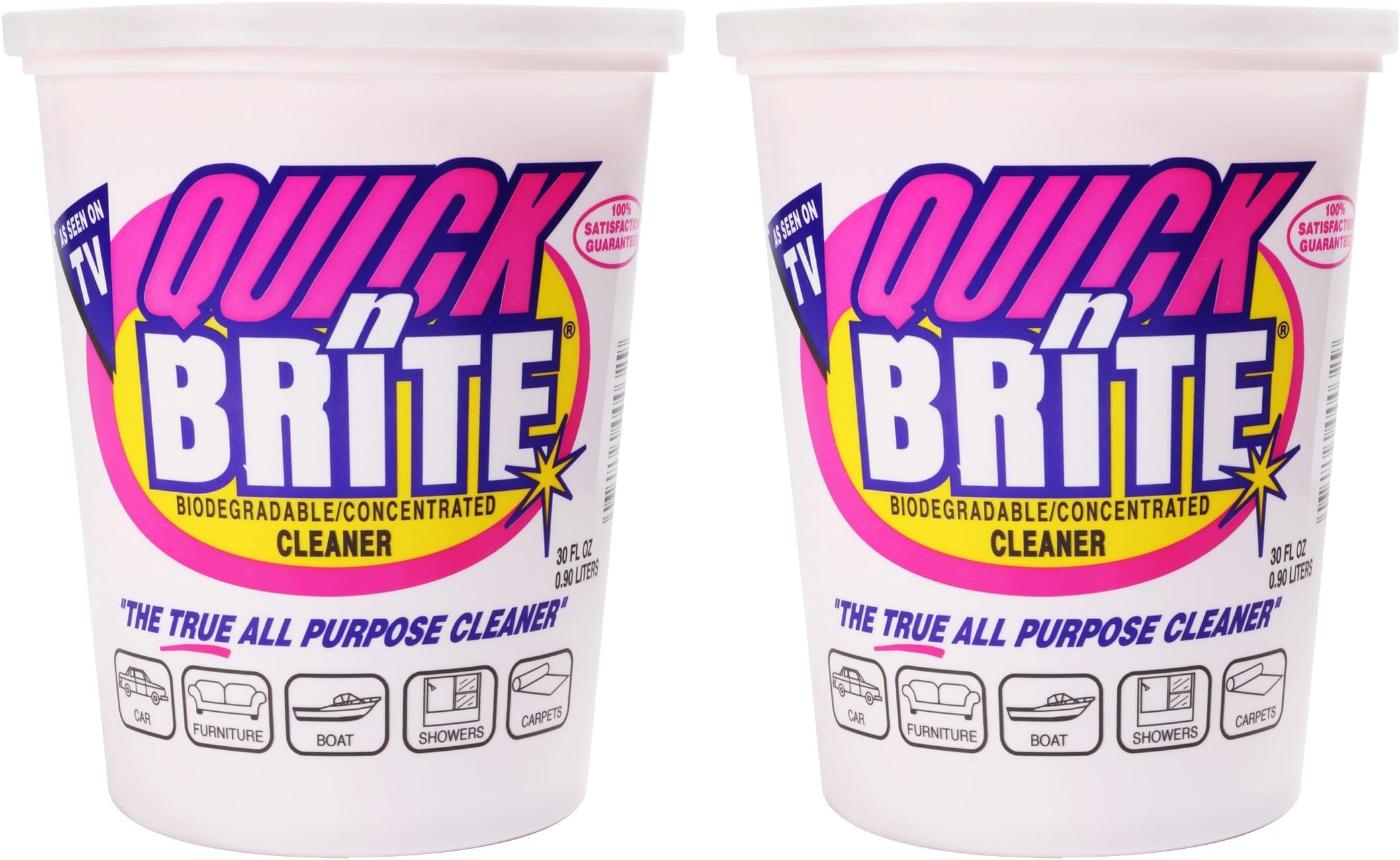Quick 'n Brite All Purpose Cleaning Paste – Miracle Cleaner for Tough Stains | Eco-Friendly, Non-Toxic, Pet-Safe | Multi-Surface Stain Remover | Made in USA, 32oz (Pack of 2)