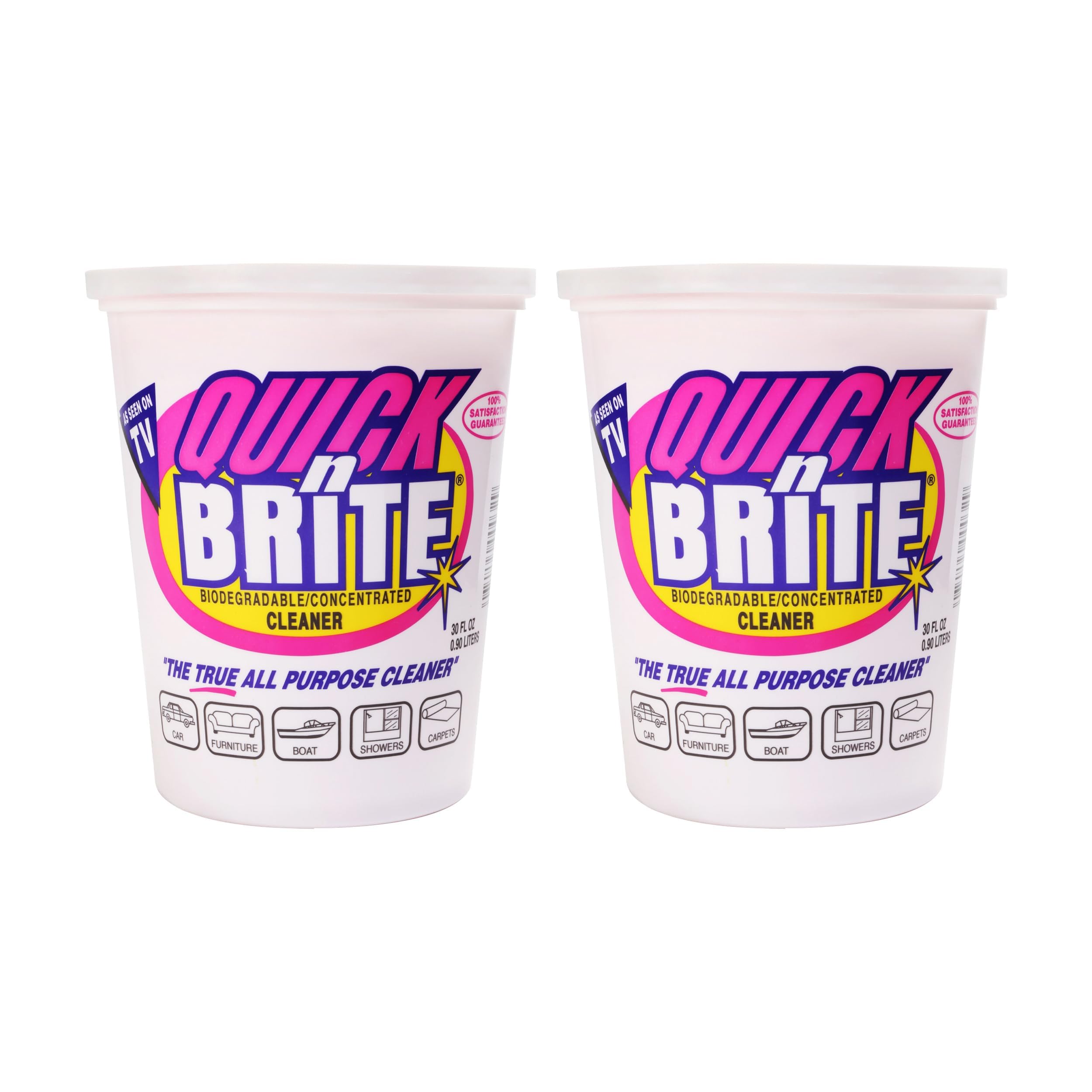 Quick 'n Brite All Purpose Cleaning Paste – Miracle Cleaner for Tough Stains | Eco-Friendly, Non-Toxic, Pet-Safe | Multi-Surface Stain Remover | Made in USA, 32oz (Pack of 2)