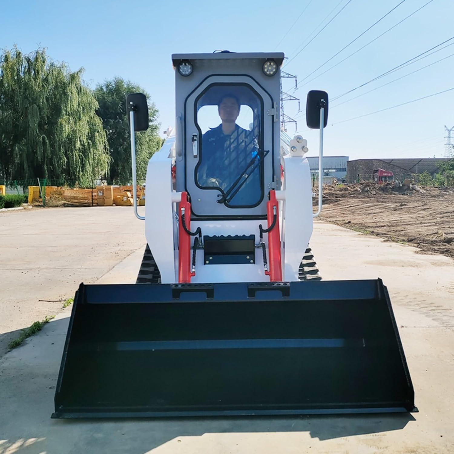 Reinforced Track Skid Steer Loader with Operator Cab Multipurpose Workhorse for Construction Applications Material Transport and Job Site Management with Reliable Traction