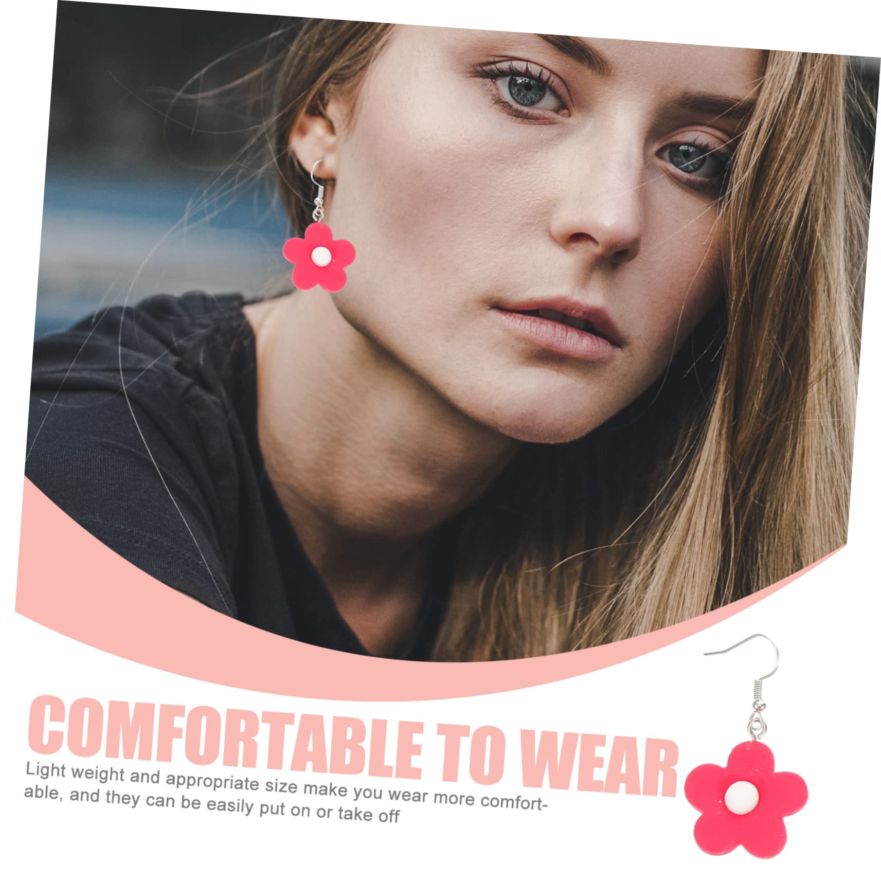 SHERCHPRY 28paia Orecchini Pendenti Floreali Resina Per Donna Di Colorati Per Feste e Occasioni Speciali Accessori Di Moda Per Ogni
