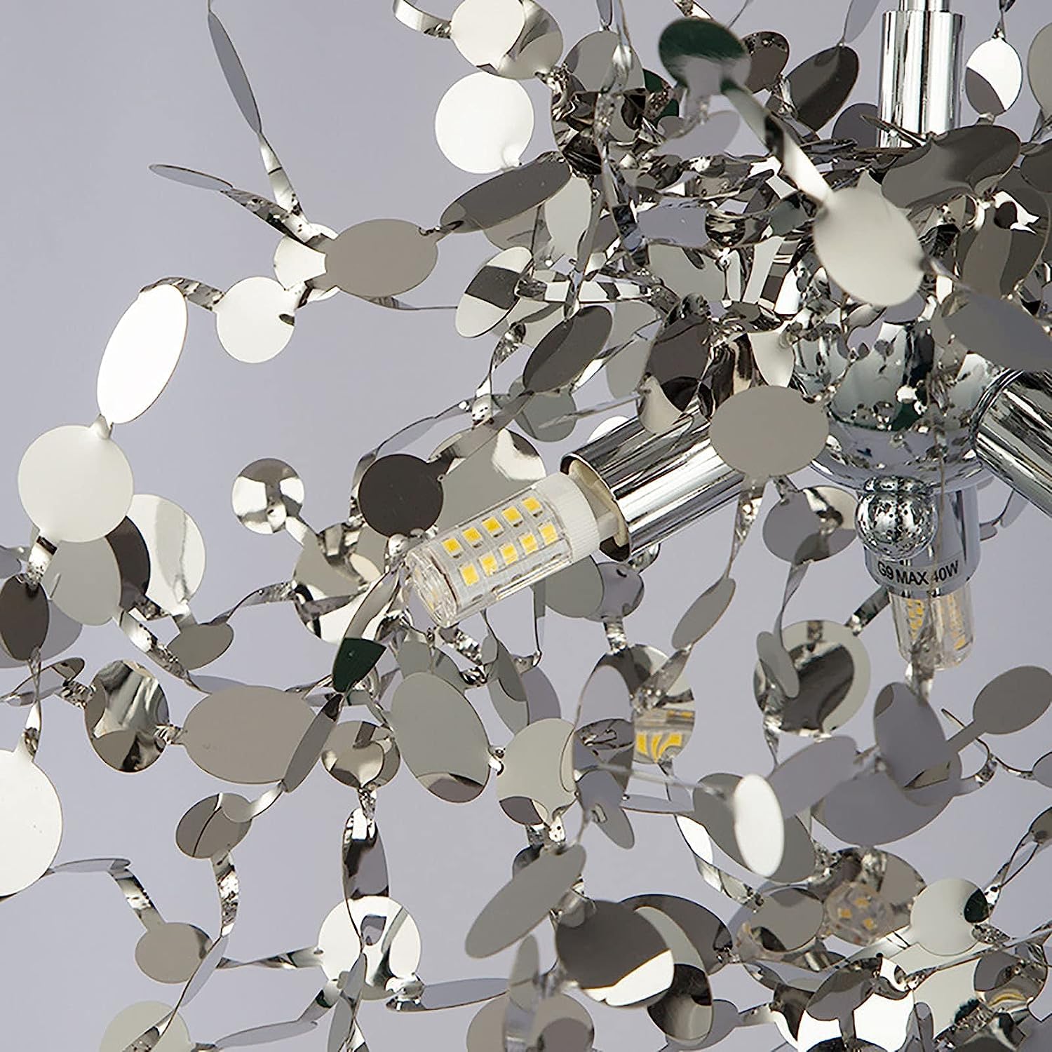 Modern Crystal Chandeliers Firework, Semi Flush Mount