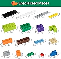 Vista 4 de 1500 piezas de ladrillos de construcción, bloques pequeños clásicos a granel, juego de ladrillos clásicos bloques de construcción básicos