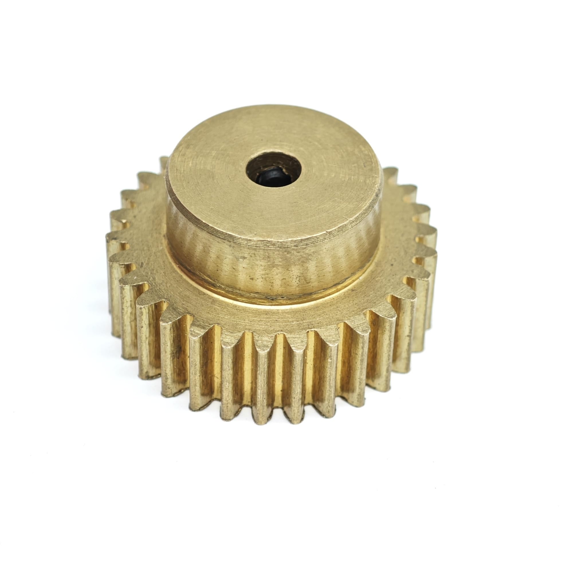 GTPBAO 0,6 Modul 120 Zähne Kupfer-Stirnrad 3 mm 3,17 mm 4 mm 5 mm 6 mm 6,35 mm 8 mm 10 mm Bohrung 0,6M 120T zylindrisches Zahnrad mit Stufe Welle Hardware(3mm bore)