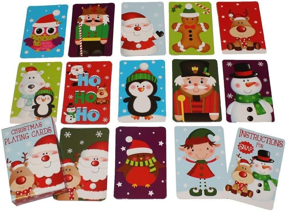Novelty Christmas Playing Cards Children¡¯s Snap Game Stocking Filler