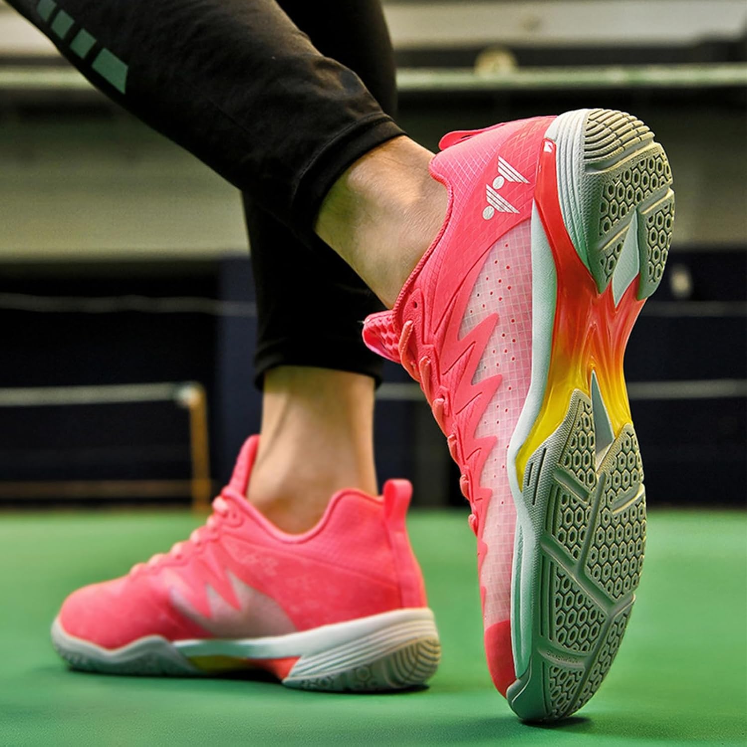 Badminton Shoes Men Volleyball Shoe Lightweight Anti-Slip Cushion Tennis Shoes for Squash Table Tennis