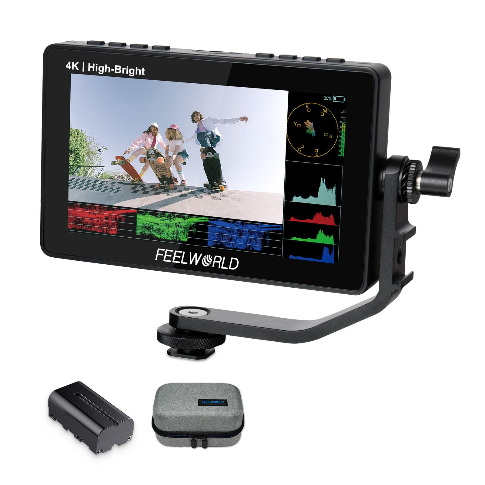 外付けモニター5インチFHD FEELWORLD F5 Amazon.com : FEELWORLD F5 Prox 5.5 Inch 1600nit High Bright DSLR