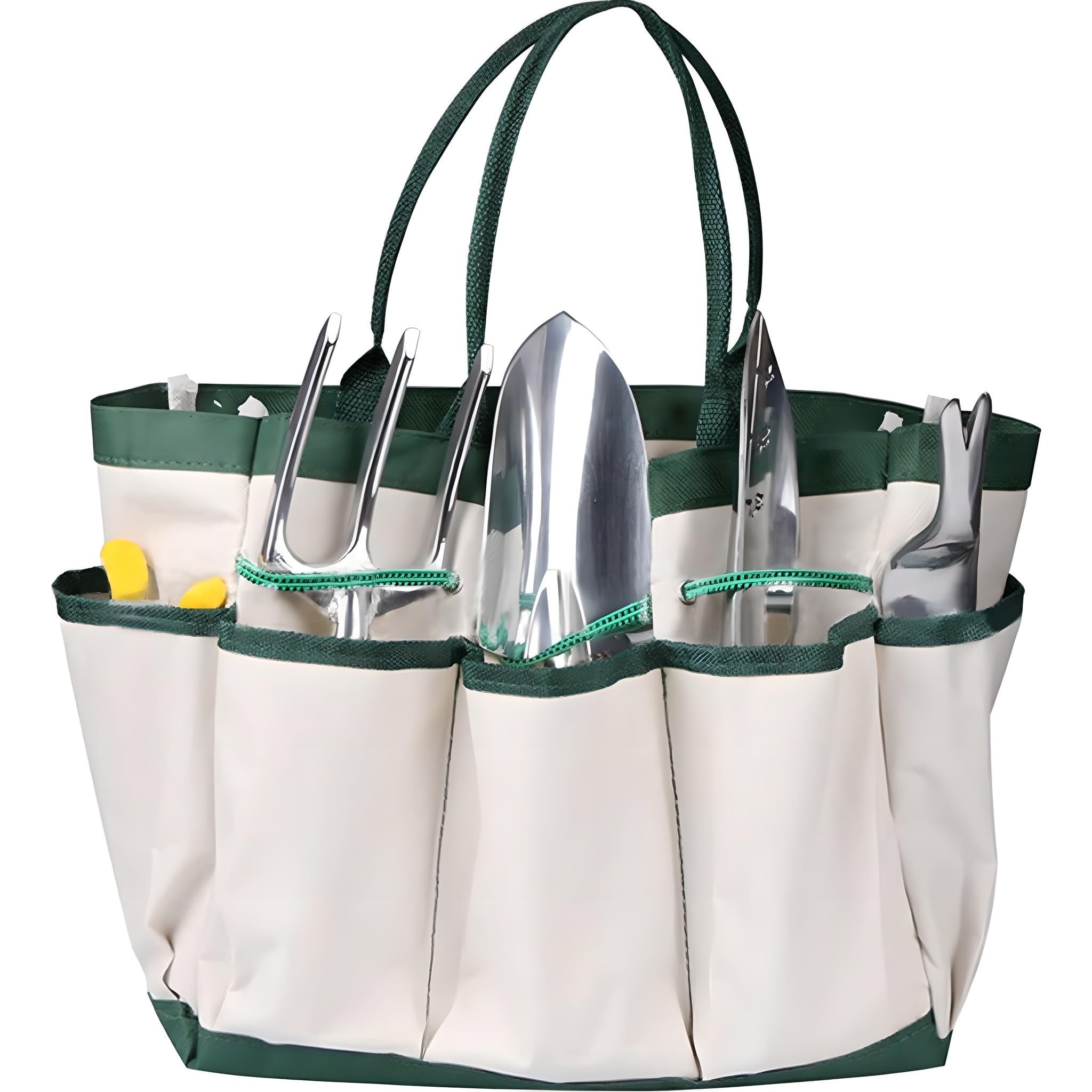 Conjunto de Herramientas de Jardín de Servicio de 11 Piezas con Bolsa de Almacenamiento 2 en 1, Kit de Jardinería de Mango Sin Deslizamiento para Mujeres y Hombres, Ideal para Plantar, Cultivo