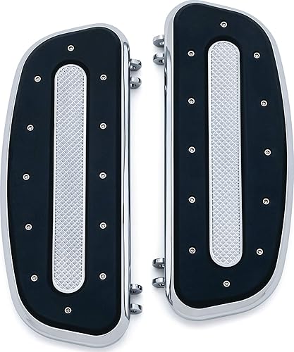 Kuryakyn Componente de control de pie de motocicleta 7041 Tablas de suelo para conductor de la industria pesada para motocicletas Harley-Davidson
