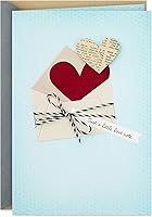 Vista 1 de Hallmark Valentine's Day Card (Heart in Envelope) for Anniversary, Romantic Birthday, Everyday Love, Sweetest Day