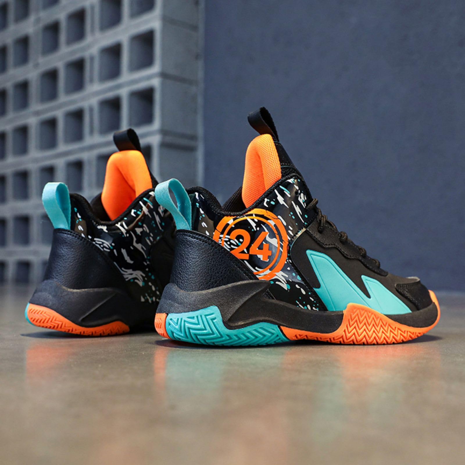 Chaussures de Basket - Ball antidérapantes Chaussures de Sport légères et Confortables pour Enfants, Chaussures de Course à la Mode