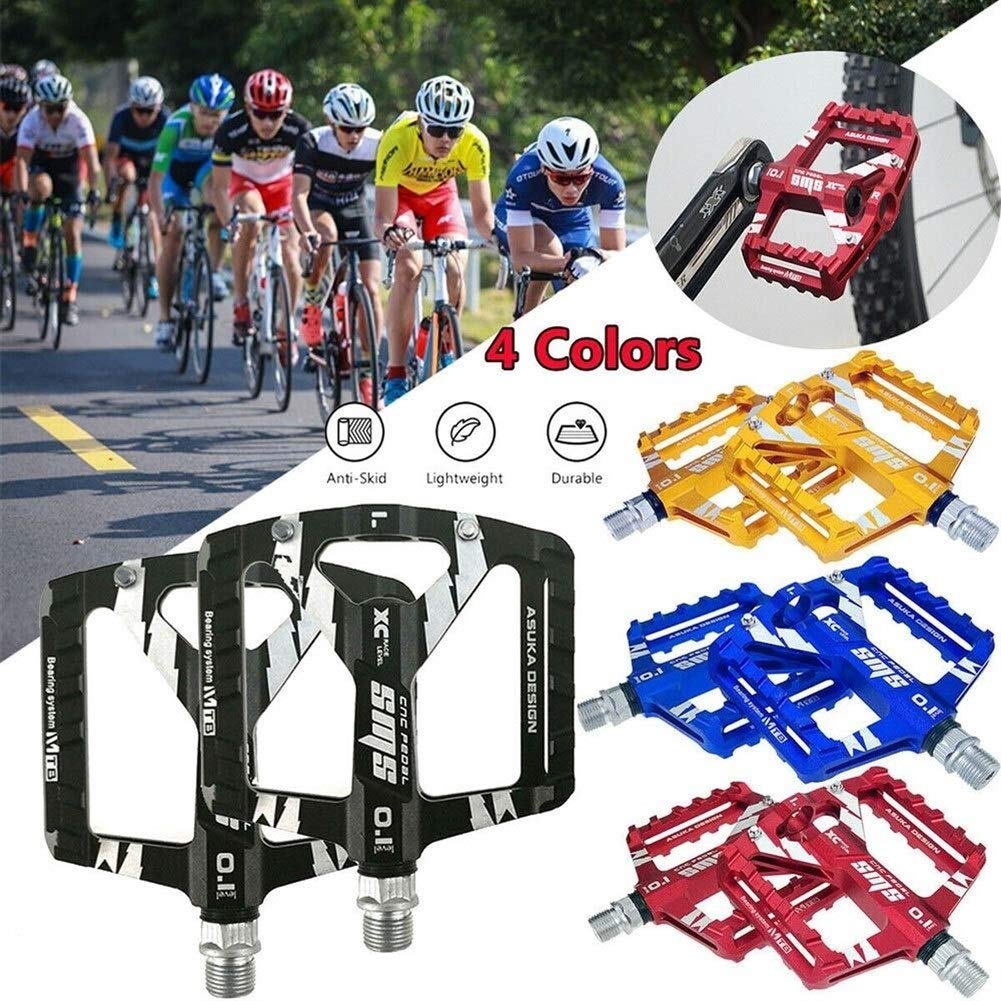 Pedali Bicicletta 1 paio Ultra-Light MTB della strada della bicicletta della bici di montagna dei pedali in lega di alluminio antiscivolo universale della bicicletta pedali for bici Accessori pedali b