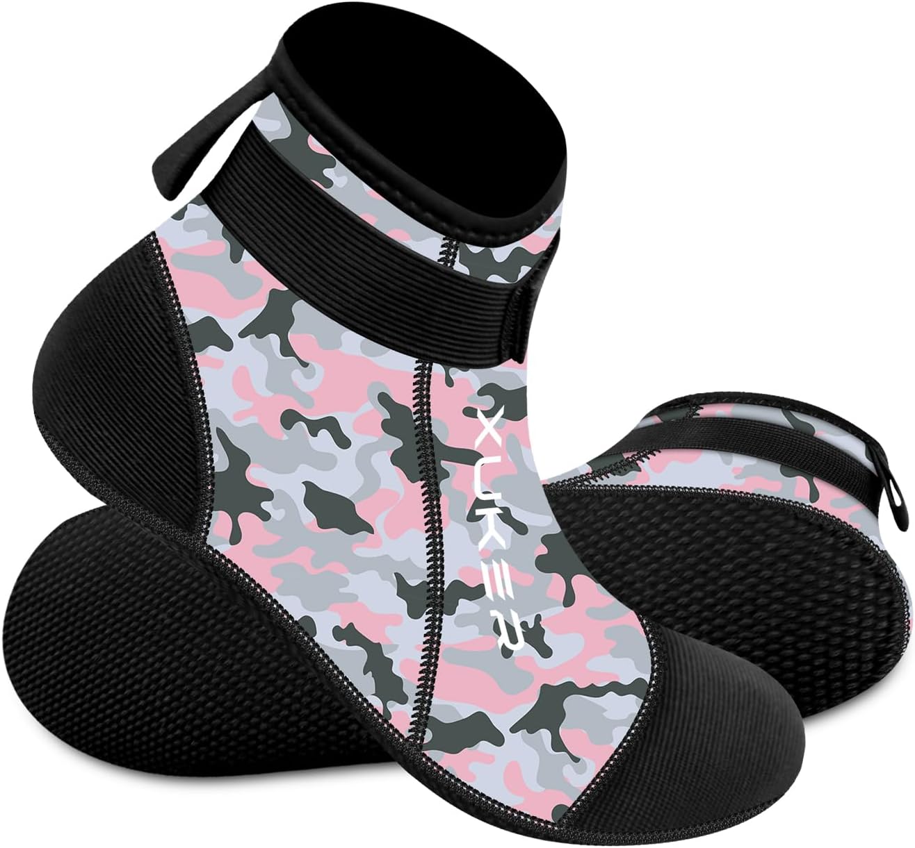 XUKER Water Socks Neoprene Socks, 3mm Glue Blind Stitch Sand Beach Volleyball Wetsuit Socks Water Booties for Diving - Image 5