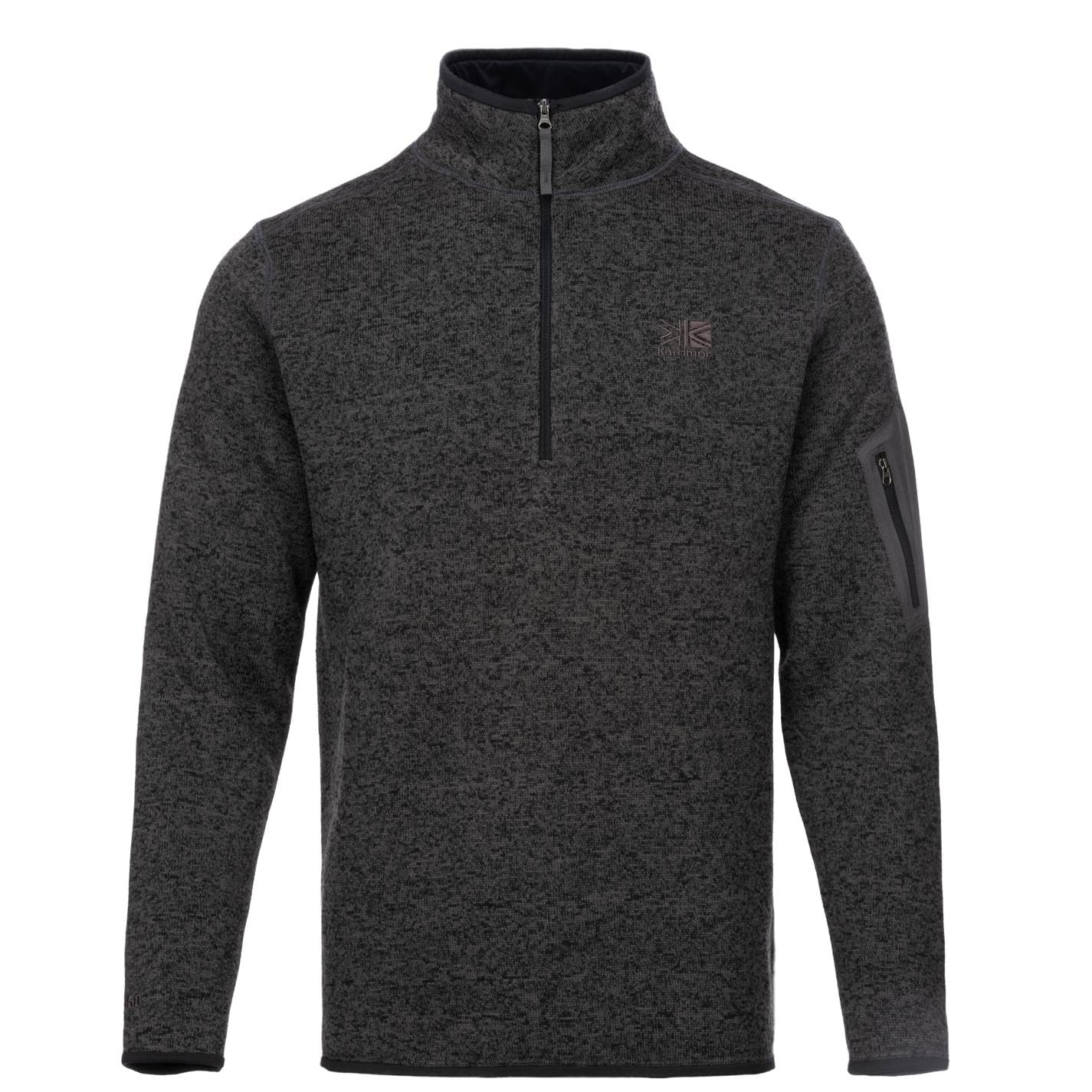 Karrimor Men's Quarter Zip Orbit Fleece Charcoal Marl Extra Large