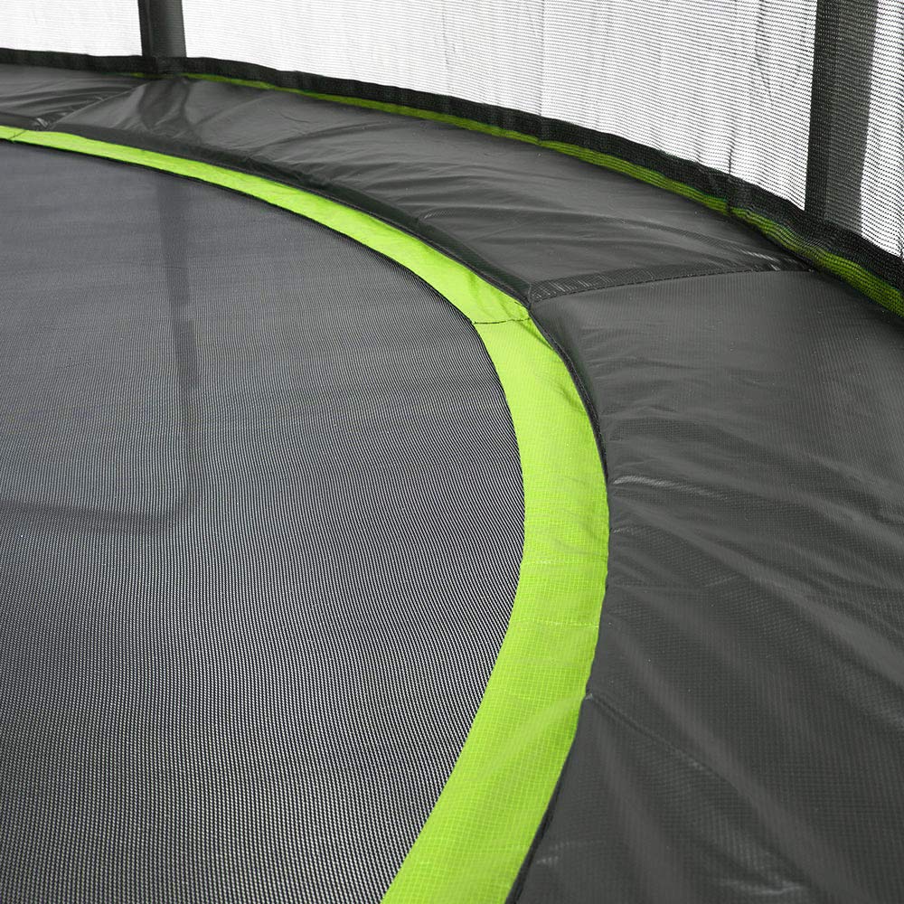 Kangui – Cama elástica de jardín Punchi, con Red de Seguridad y Accesorios, Color Aloe y Atoll