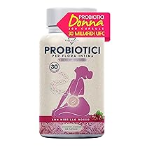 Probiotici e Prebiotici per la Flora Intima – 200 Capsule | Probiotici Donna | 30 Miliardi CFU, giorno | Candida Vaginosi | Lactobacillus Rhamnosus, Reuteri, Crispatus, Fermentum e Mirtillo Rosso