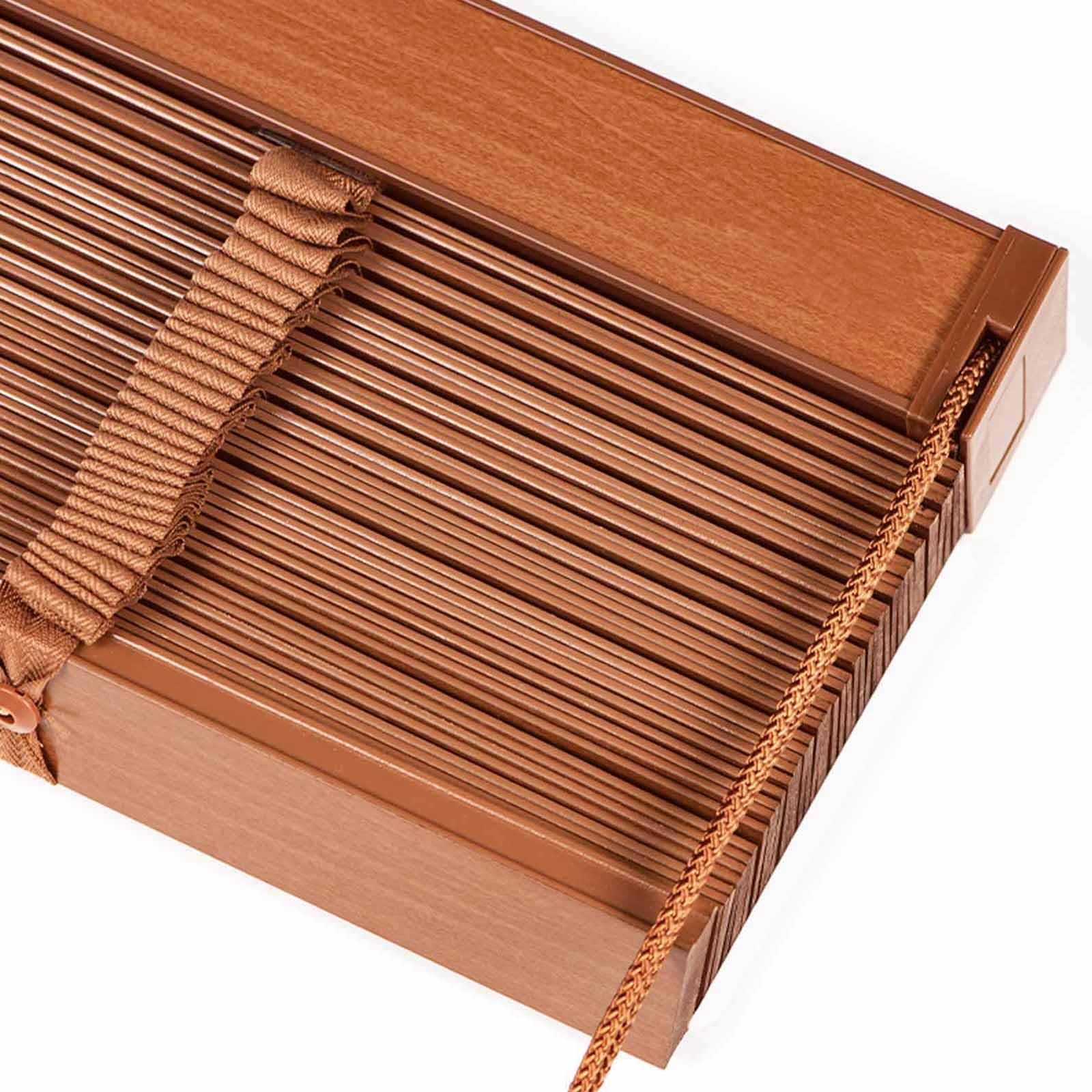 Photo 1 of ***STOCK PHOTO FOR REFERENCE ONLY***Wood Venetian Blinds Cordless Horizontal Window Blind Custom Privacy Darkening Shades Light Filtering Shutters for Home Kitchen