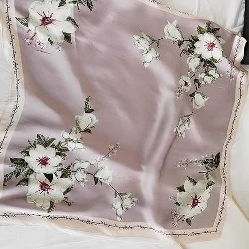 Miniatura 8 de FONYVE - Pañuelo de satén sedoso de tamaño mediano para mujer, cuadrado, 27.5 x 27.5 pulgadas