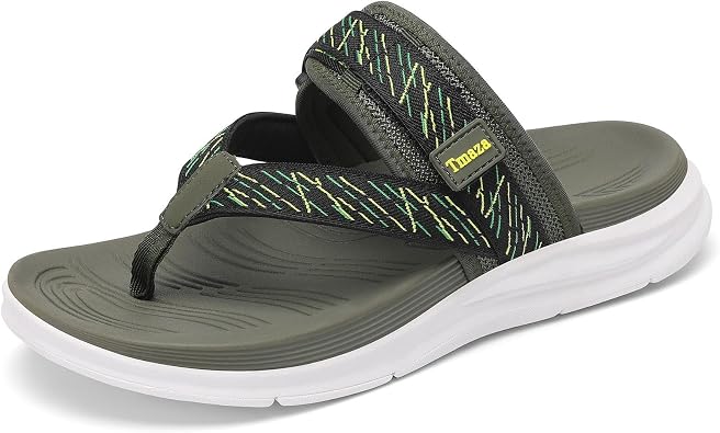 Womens Platform Arch Support Flip Flops | Summer Wedge orthotic Slide Sandals footbed Thong Sandals for Pool Beach