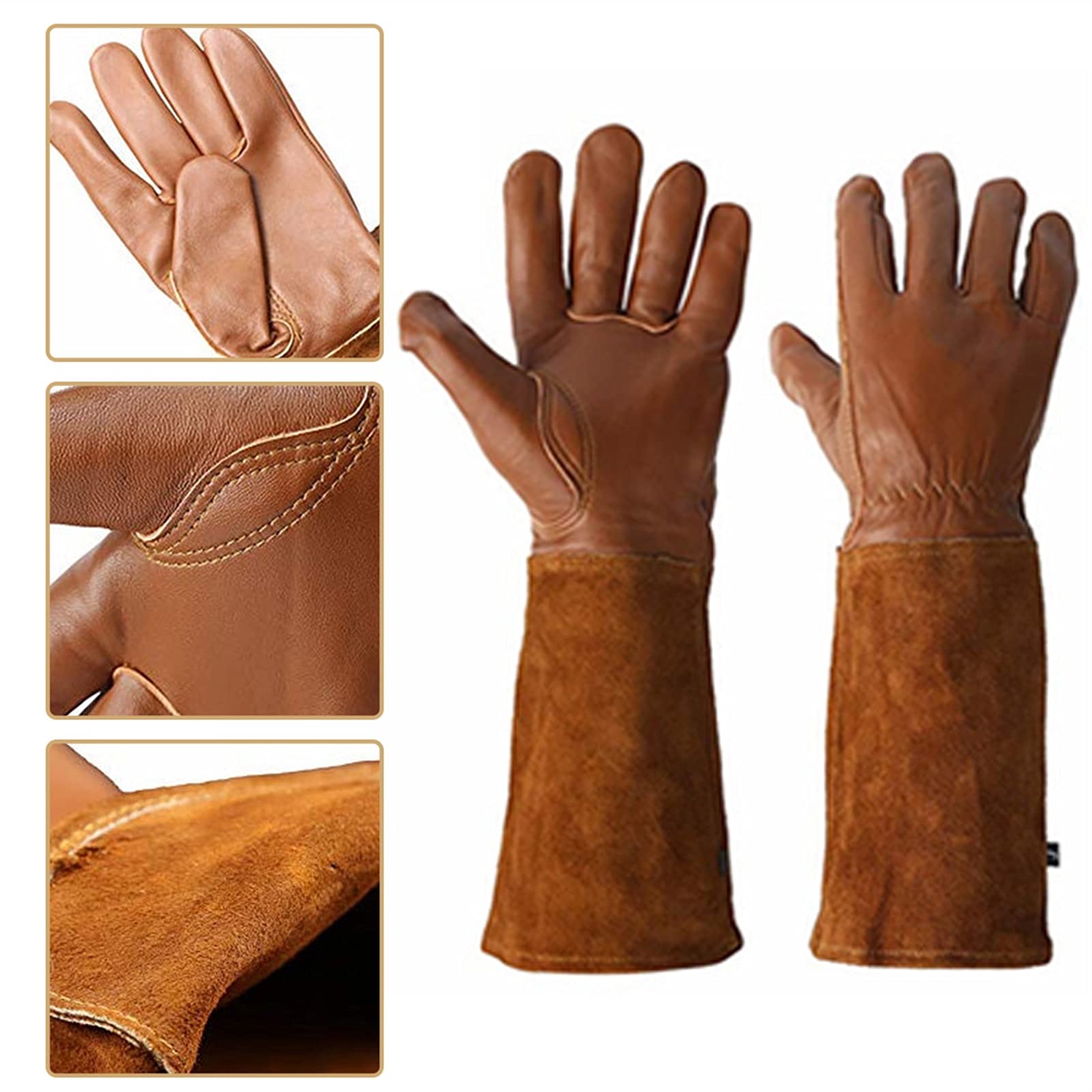 Guanti resistenti al taglio 1 paio Guanti potatura rosa Guanti in pelle Giardinaggio Giardinaggio Guanti Guanti Sicurezza Protezione da luna Avacquatore Capitali internazionali Regalo del marito del m