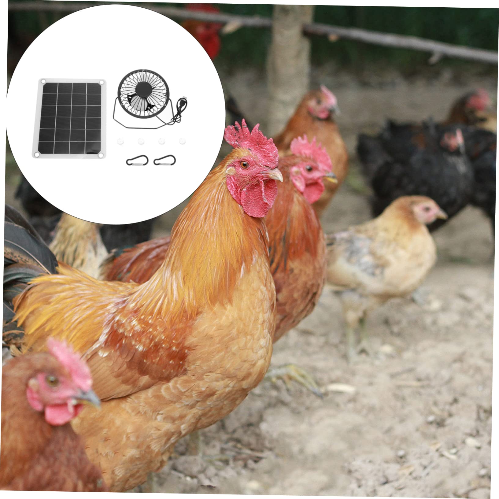 BESPORTBLE 3 Sätze Solarlüfter solar solarventilatoren solar powered fan Solar-Gewächshausventilator entlüften Kühlgebläse mit Solarenergie sommer kühler Einkristallines Silizium