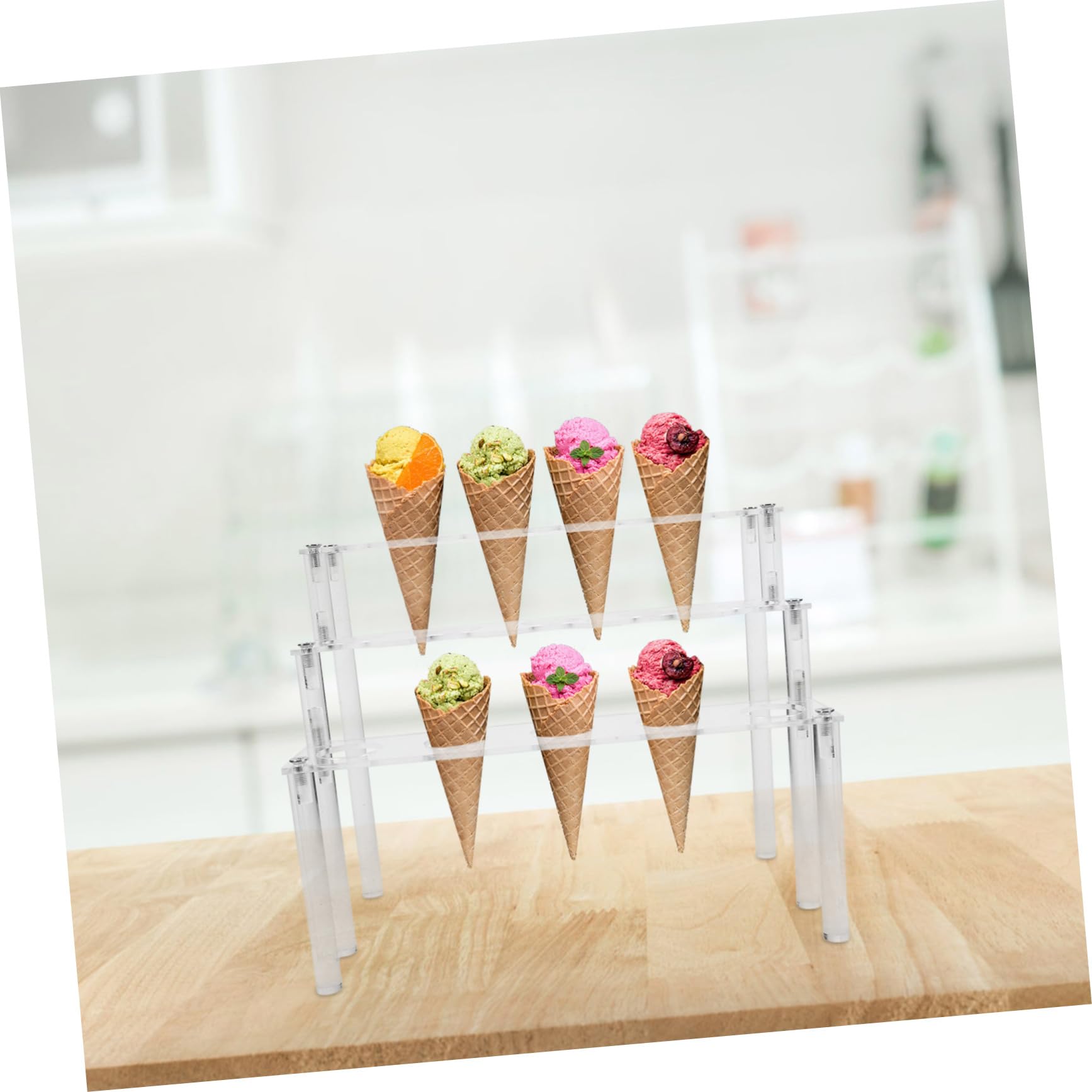 Amazon.co.jp: FUNOMOCYA アイスクリームスタンド ピザコーンホルダー