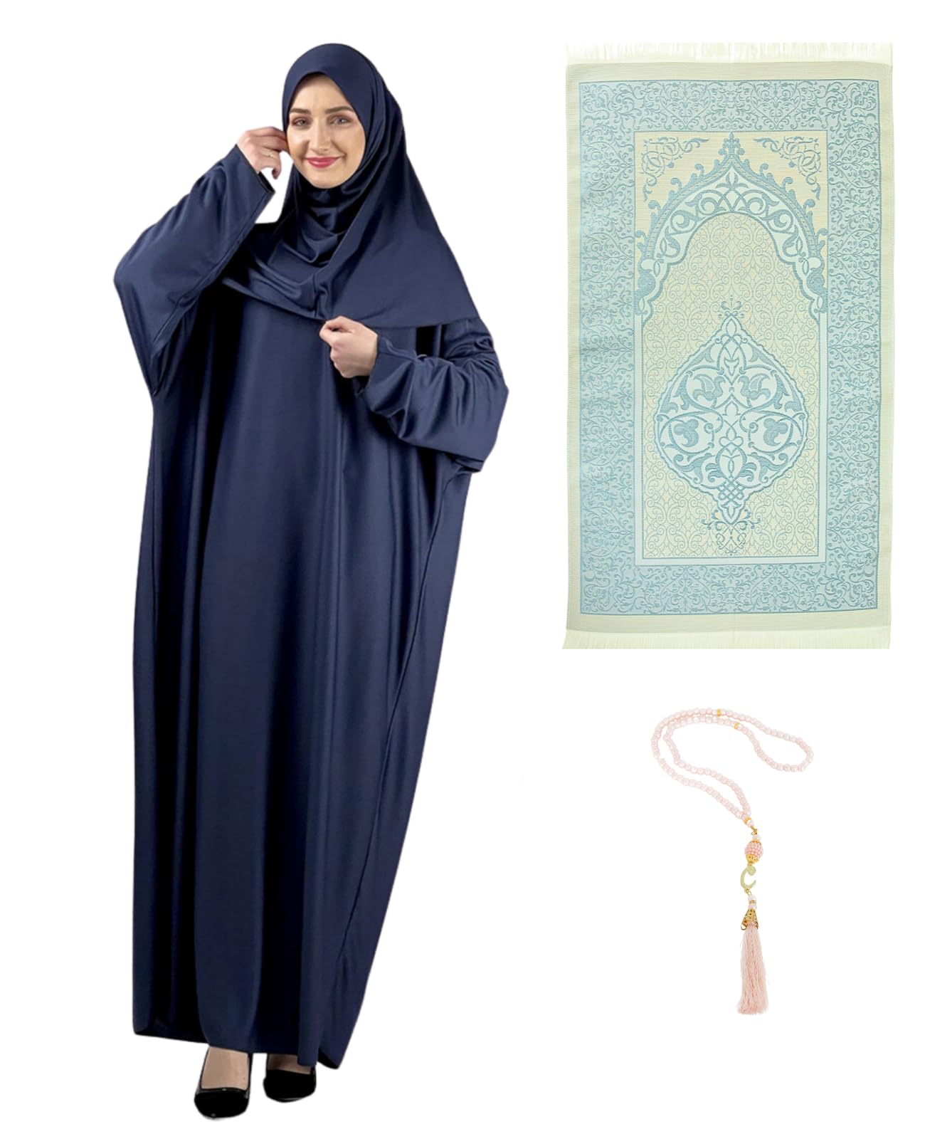 Prien Robe Longue De Priere Pour Femme Avec Tapis De Hijab, Vetement Pour Femmes, Abaya Islamique, Robe Musulman