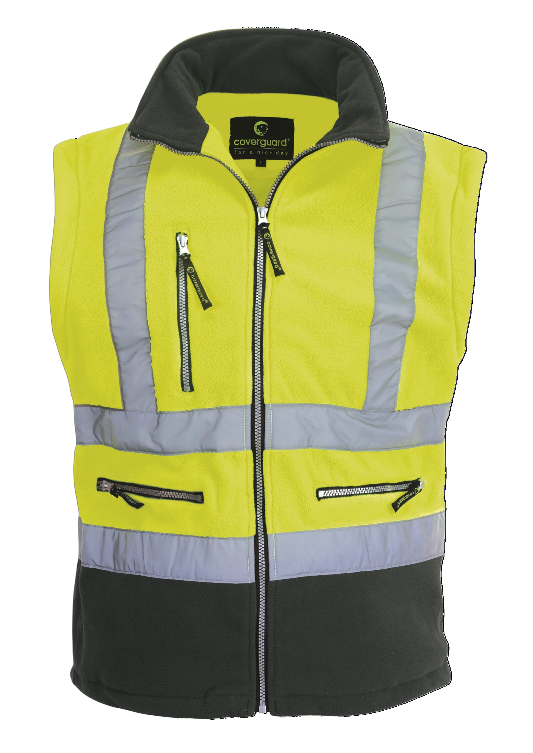 Coverguard - Veste de travail HV orange bleu marine avec manchettes amovibles POLAR STATION