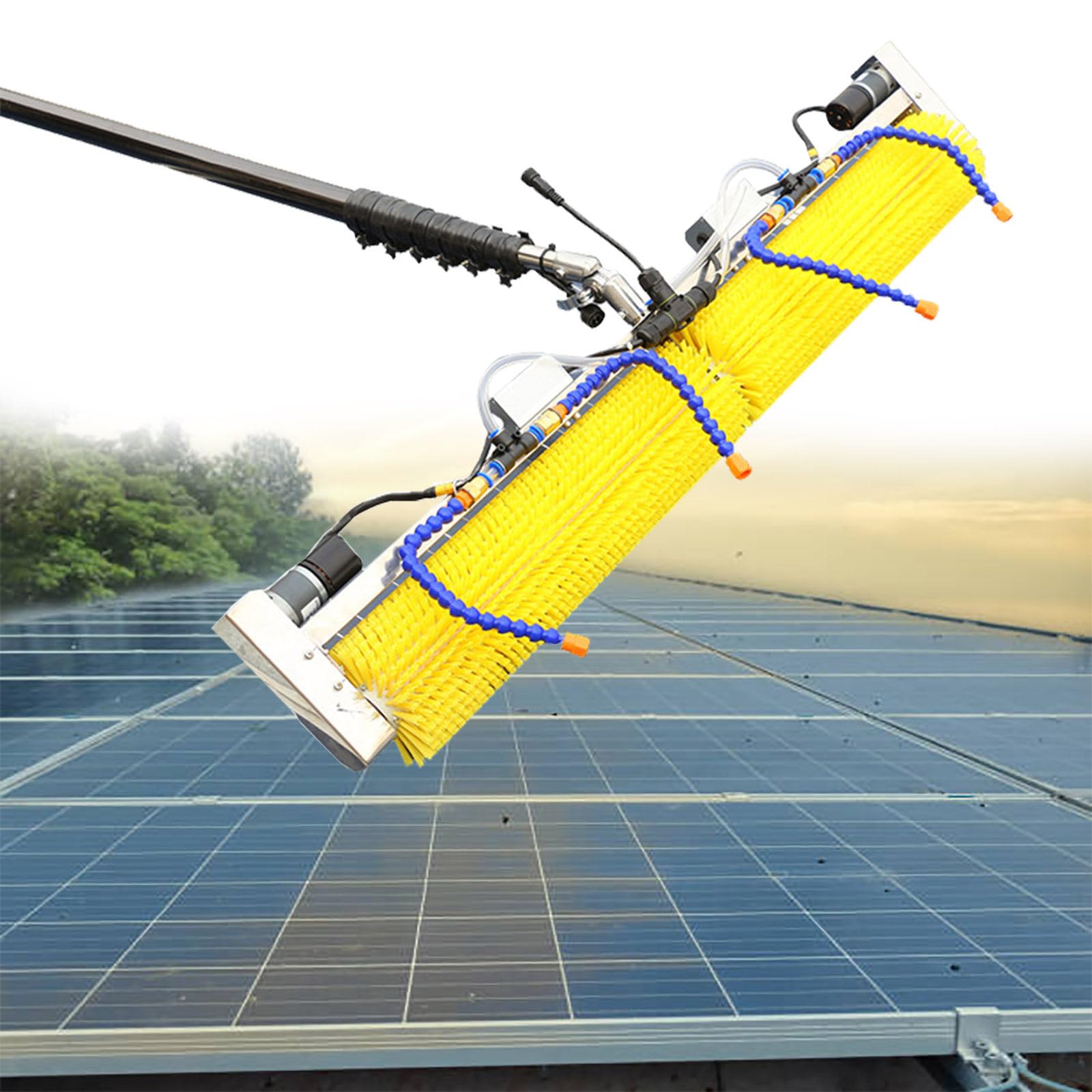 OLSKFUH Window And Solar Panel Cleaning Kit With Extendable Pole, Professional Water Fed Brush For Efficient Glass Washing On High Surfaces,size_name-4m