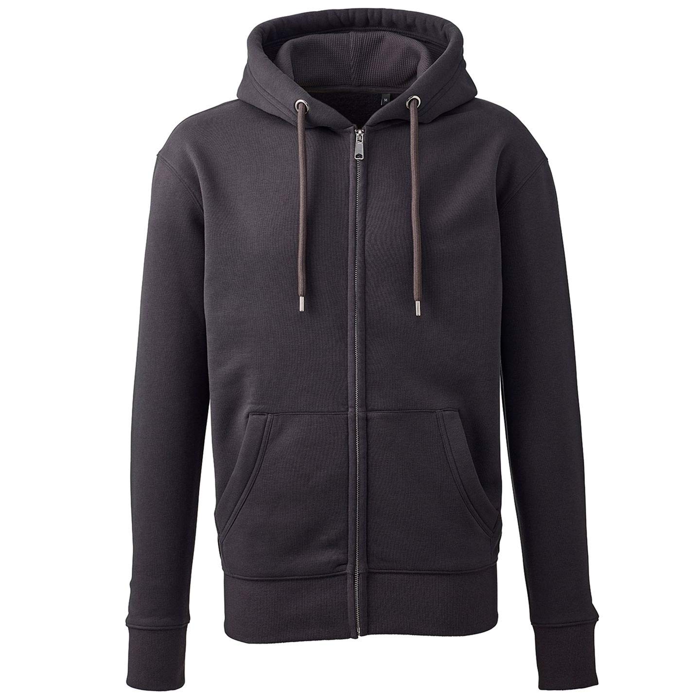 Anthem Men's Charcoal Full Zip Hoodie Hooded Sweatshirt, L