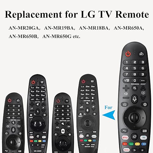 Miniatura 2 de Voice Magic TV Remote para LG Smart TV 2019-2021 AKB75855501 Reemplazo del control remoto LG Magic AN-MR20GA AN-MR19BA con función de puntero