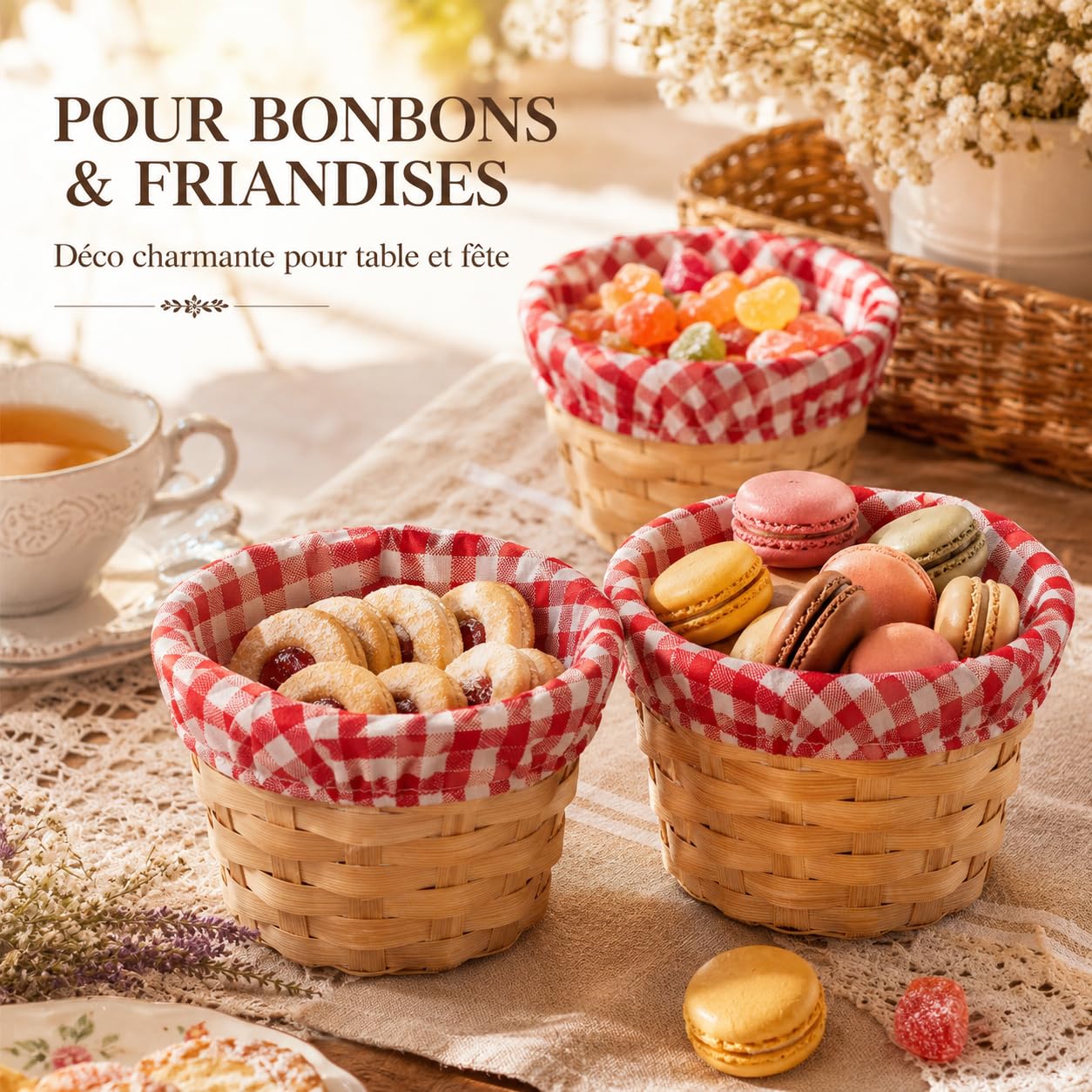 10 cestas de mimbre en miniatura, cesta de mimbre Panier Osier Rond maceta trenzada para plantas, cesta de frutas, mini cesta de mimbre, cesta de almacenamiento, cestas decorativas para casa de campo