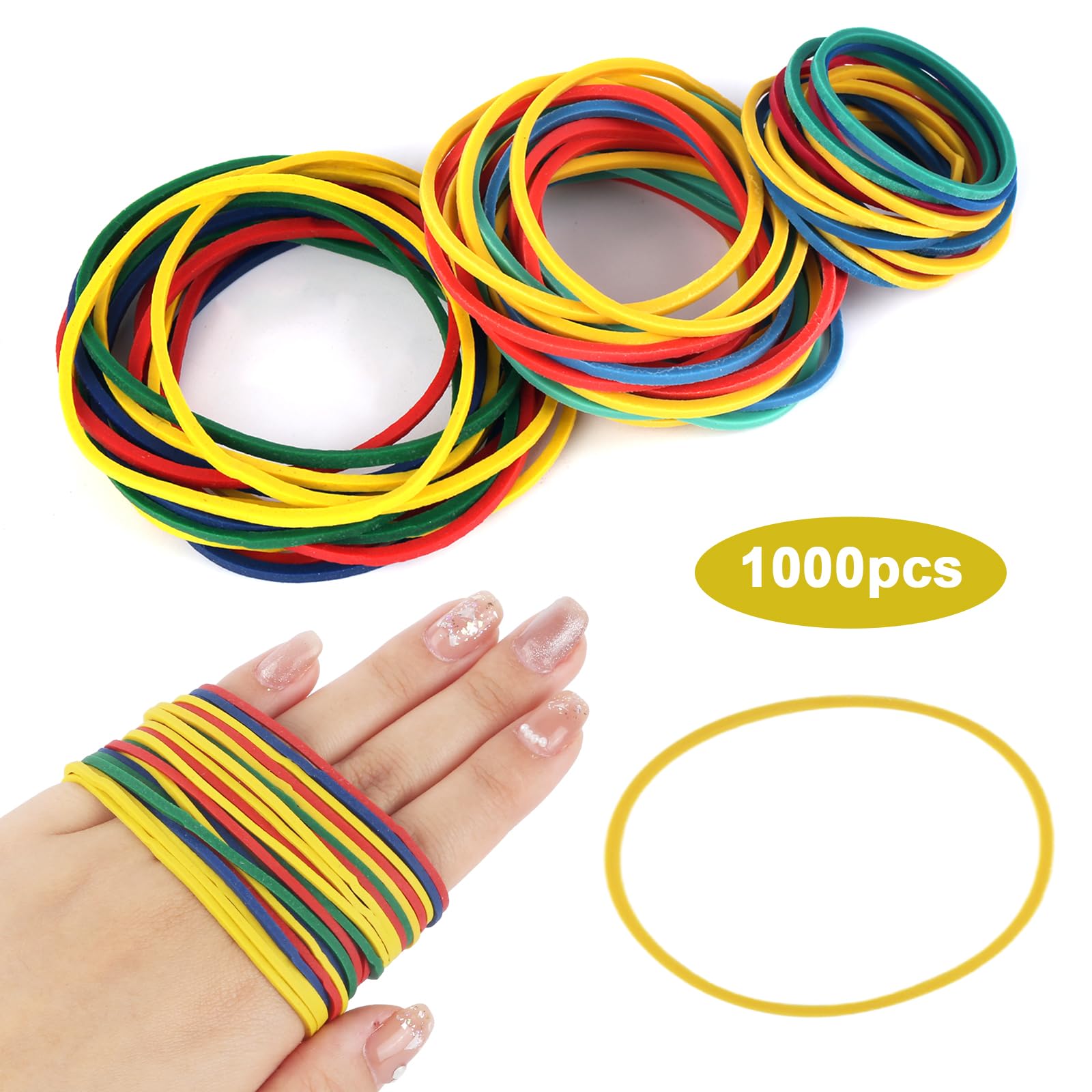 Large Elastic Bands 50 Pcs, Thick Rubber Bands (200 X 4) For Office School – Bigaart