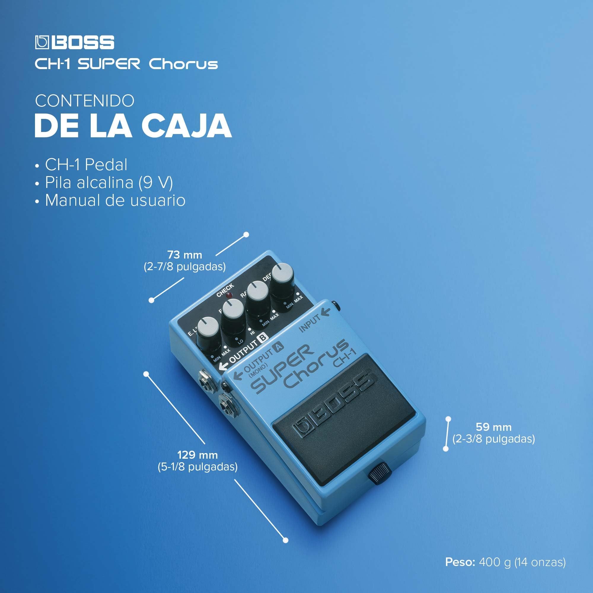 BOSS CH-1 Super Chorus Compact Pedal : Amazon.es: Instrumentos