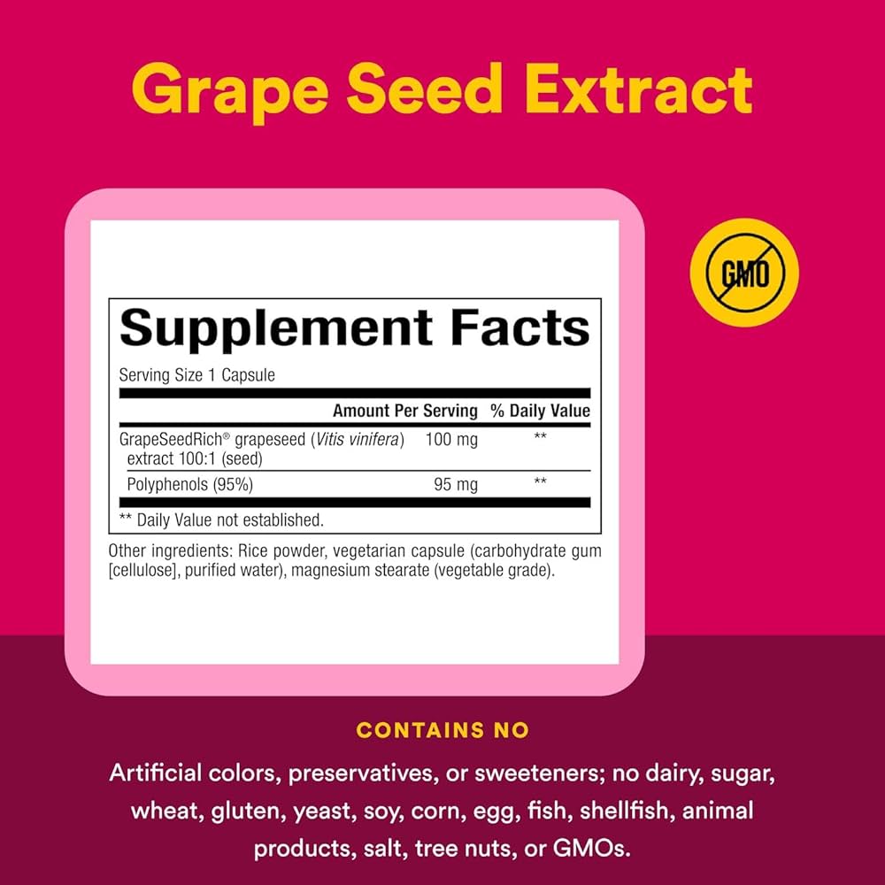 Amazon.com: Natural Factors - GrapeSeedRich Grape Seed
