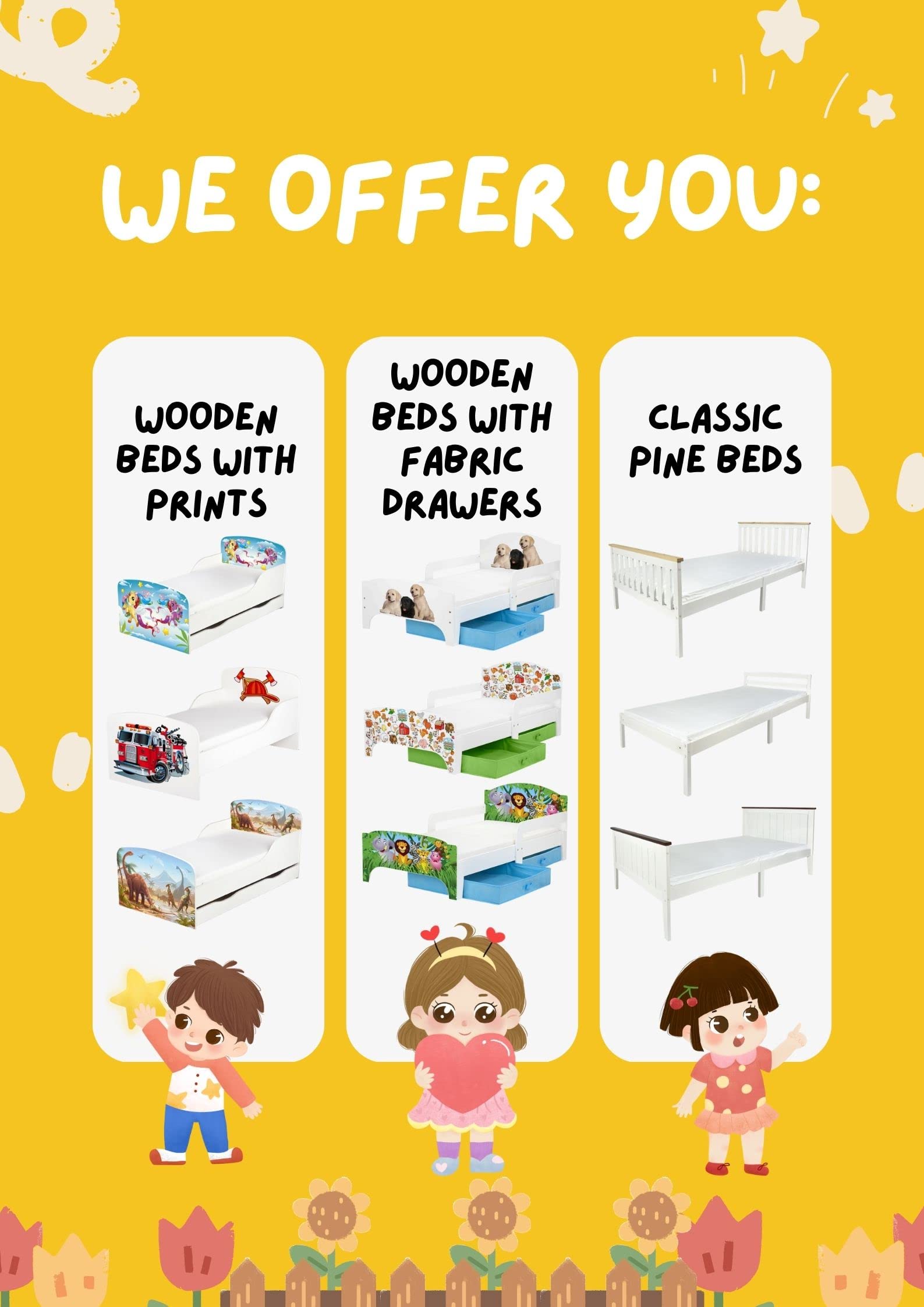 Letto Singolo Legno Massello LEOMARK - 200x90 Cm, Con Materasso E Rete, Bianco/Noce - Foto 4