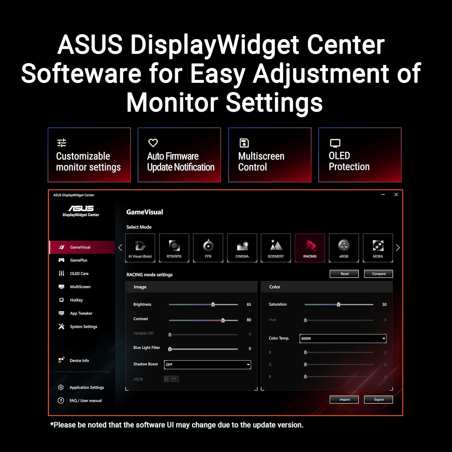 ROG Strix OLED XG27AQDMES Gaming Monitor (27 Inch (26.5 Inch Visible) 1440p QD-OLED, 240 Hz, 0.03ms, Neo Proximity Sensor, ASUS OLED Care Pro, G-SYNC Compatible, 99% DCI-P3, DisplayWidget Center)